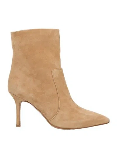 The Seller Woman Ankle Boots Sand Size 7 Leather In Brown