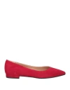The Seller Woman Ballet Flats Red Size 7.5 Soft Leather In Red