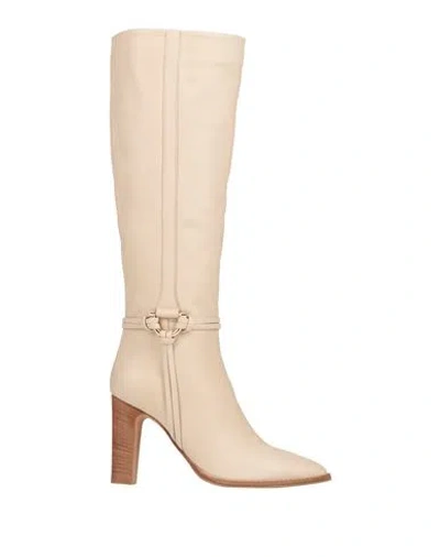 The Seller Woman Boot Cream Size 8 Calfskin In White