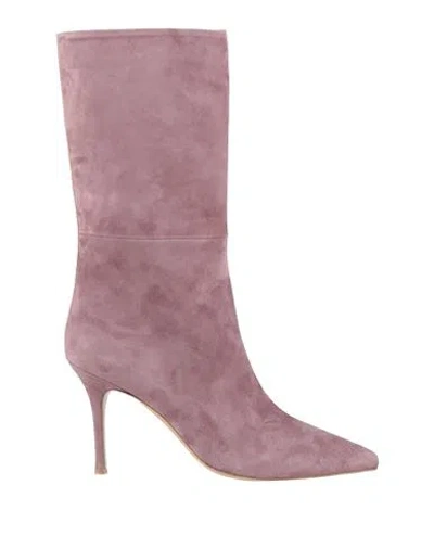 The Seller Woman Boot Mauve Size 9 Leather In Pink