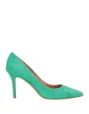 The Seller Woman Pumps Emerald Green Size 10 Leather