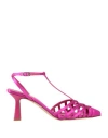 The Seller Woman Pumps Fuchsia Size 8 Textile Fibers In Pink