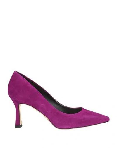 The Seller Woman Pumps Purple Size 9 Leather