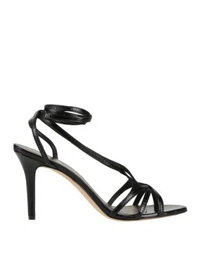 The Seller Woman Sandals Black Size 11 Leather