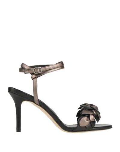 The Seller Woman Sandals Black Size 6 Leather