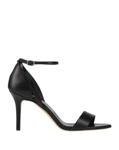 The Seller Woman Sandals Black Size 9 Leather