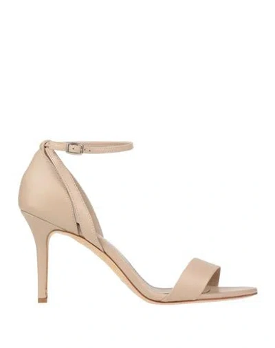 The Seller Woman Sandals Blush Size 9 Leather In Pink