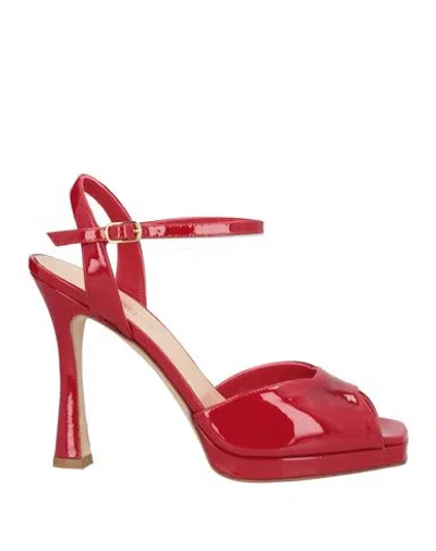 The Seller Woman Sandals Red Size 9 Leather