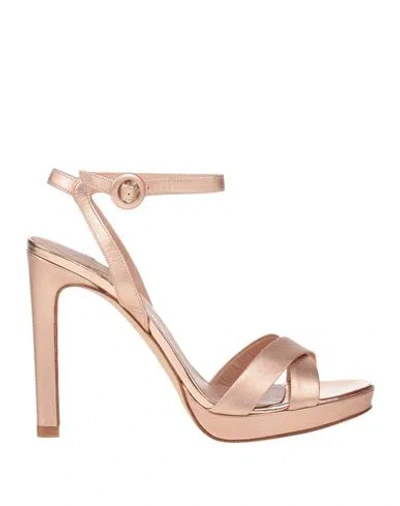 The Seller Woman Sandals Rose Gold Size 10 Leather
