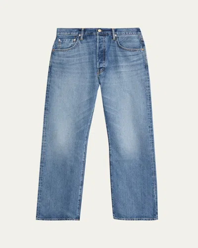 The Seven Continents Men's The Logan In Tokyo Light Medium Blue Jeans In Tokyo Light Blue