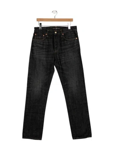 Pre-owned The Seven Continents Straight-leg Jeans In Black