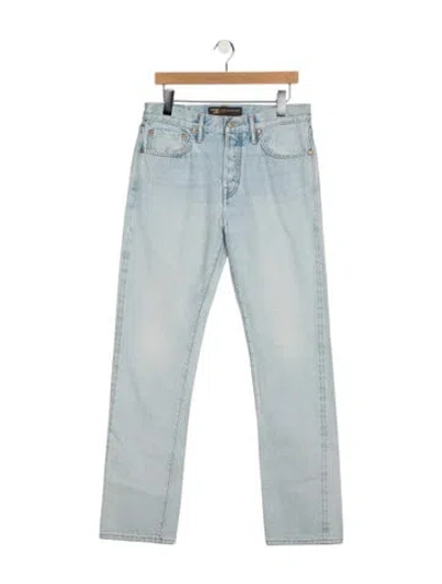 Pre-owned The Seven Continents Straight-leg Jeans In Blue