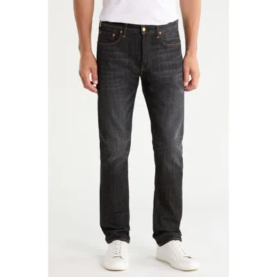 The Seven Continents The Charlie Slim Straight Leg Jeans In Fuji Black