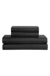 The Sheet Lab Regal Dreams 300 Thread Count Sateen Sheet Set. In Black