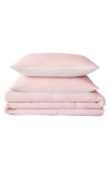 The Sheet Lab Reversible Comforter Set In Pink