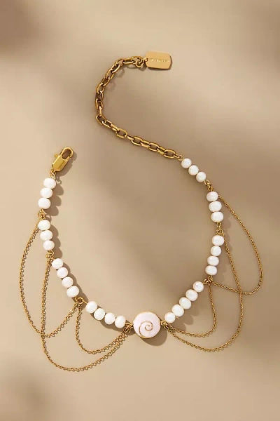 The Shell Dealer Sainte-gigi Freshwater Pearl Necklace In White