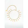 The Shell Dealer Shell Poppers Necklace In Natural In White