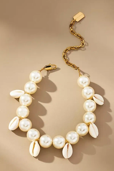 The Shell Dealer Shell Trip Maxi Shell Necklace In White