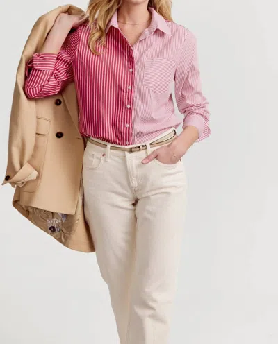 The Shirt Boyfriend Shirt In Red Multistripe