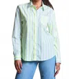 The Shirt Boyfriend Shirt In Yellow Fluorescent In Multi