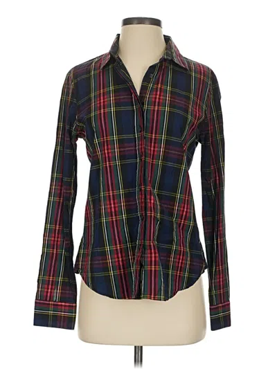 Pre-owned The Shirt By Rochelle Behrens Long Sleeve Button Down Shirt In Black