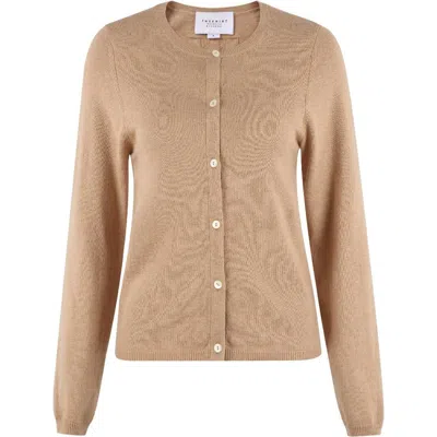 The Shirt By Rochelle Behrens The Crewneck Cotton Cashmere Sweater In Nude