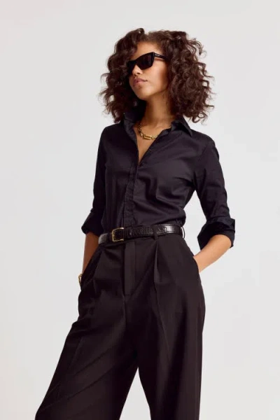 The Shirt By Rochelle Behrens The Icon Shirt In Black