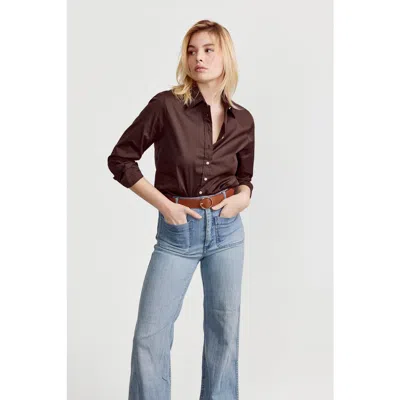 The Shirt By Rochelle Behrens The Icon Shirt In Brown