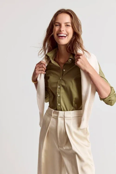 The Shirt By Rochelle Behrens The Icon Shirt In Green