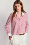 The Shirt By Rochelle Behrens The Long Sleeve Boxy Crop Shirt