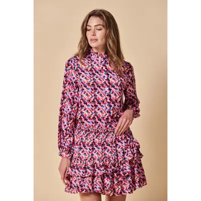 The Shirt By Rochelle Behrens The Mini Skirt In Pink