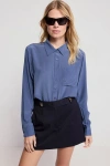 The Shirt By Rochelle Behrens The Silk Shirt In Black