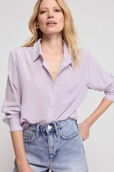 The Shirt By Rochelle Behrens The Silk Shirt In Purple