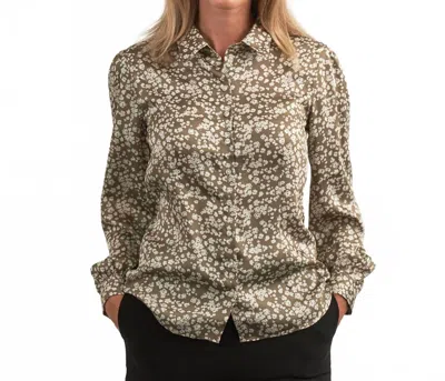 The Shirt Caro Shirt In Ditsy Green In Multi