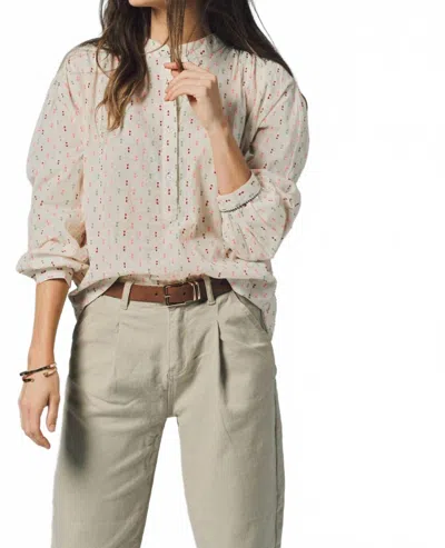 The Shirt Confetti Stitch Tieghan Shirt In Beige In Neutral