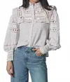 The Shirt Danielle Shirt In Lilac Cream In Gray