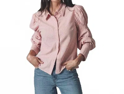 The Shirt Dara Shirt Top In Pink Berry In Multi