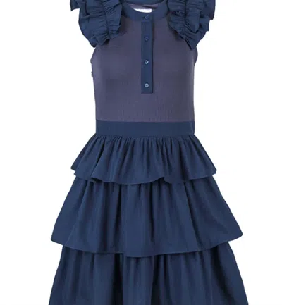 The Shirt Ellie Dress In Navy In Blue