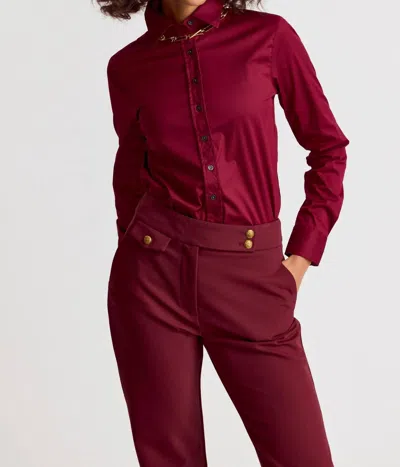 The Shirt Essential Icon Shirt In Burgundy In Red
