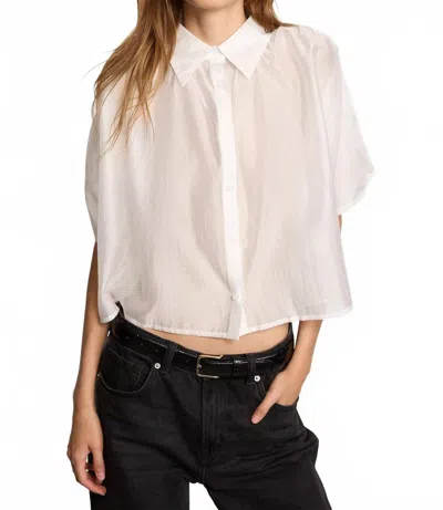 The Shirt Hayden Shirt In White In Pink