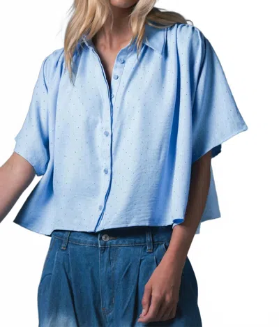 The Shirt Hayden Short Sleeve Shirt In Cornflower Blue