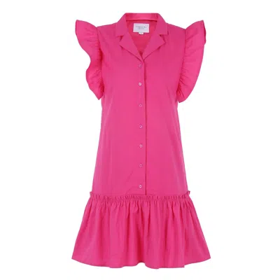 The Shirt Hillary Dress In Hot Pink