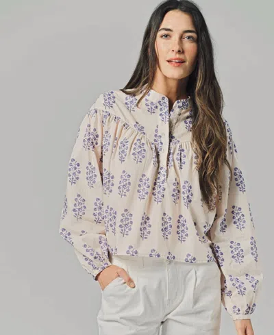 The Shirt Logan Shirt In Lilac Print In Neutral