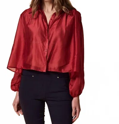 The Shirt Long Sleeve Hayden Shirt Top In Red