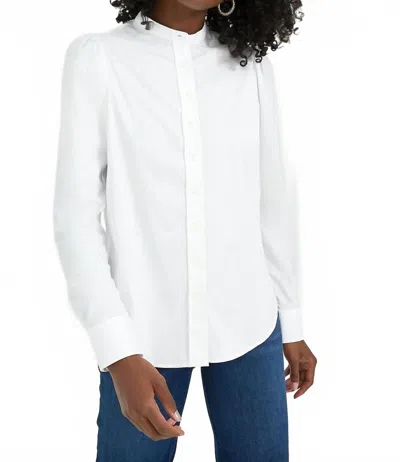 The Shirt Puffed Shoulder Shirt In White