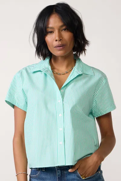 The Shirt Short Sleeve Boxy Shirt In Green