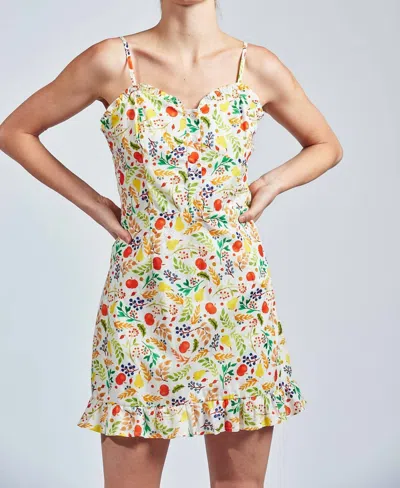 The Shirt Sienna Dress In Summer Fruit In Neutral