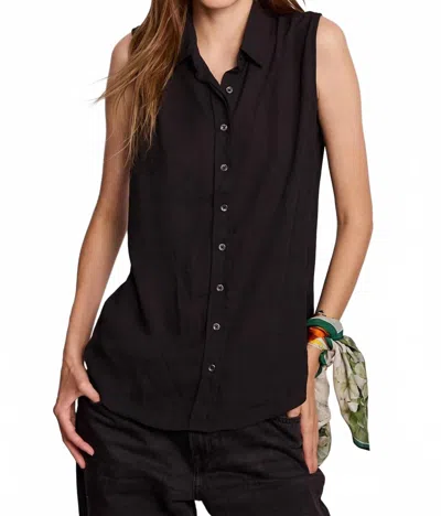 The Shirt Signature Sleeveless Shirt In Black