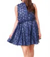 The Shirt Sleeveless Jenica Mini Dress In Navy In Blue