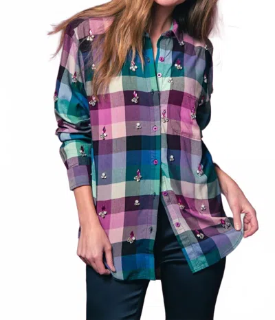 The Shirt The Boyfriend Shirt In Jewel Plaid In Brown